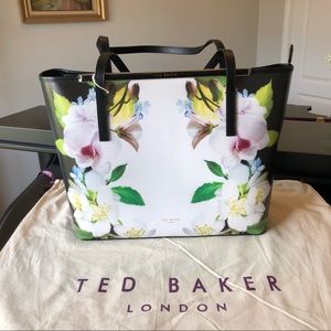 Ted Baker Livana Forget-Me-Not Large Black Tote